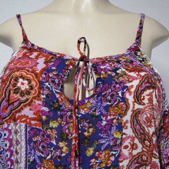 ANTHROPOLOGIE NWT Boho S Peasant Hippie India Gypsy Lace Floral Festival Top - Picture 2 of 11